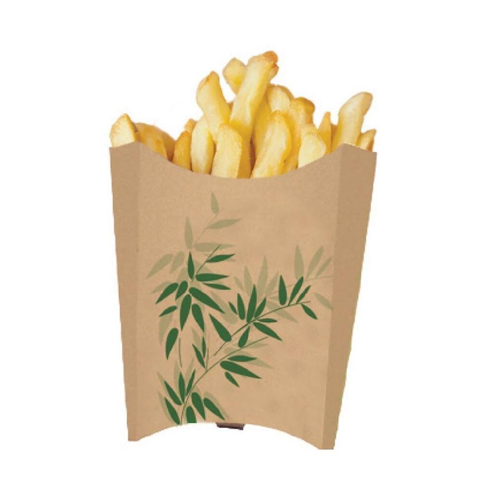 Контейнер картонный   вертикальный для картофеля фри, 135 гр, 13*8*13,5 см, 200