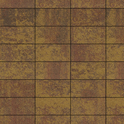 Тротуарная плитка ПРЯМОУГОЛЬНИК 300х150 мм - Листопад гранит Осень