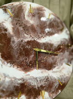 Настенные часы ручной работы «Бронзовая река»