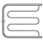 Полотенцесушитель MIXLINE SIMPLE PM1 50х60 1''