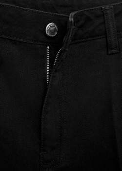 Прямые джинсовые бермуды с высокой посадкой