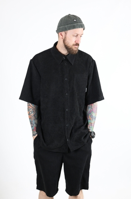 Рубашка BLK CROWN Baggy Вельвет Черный