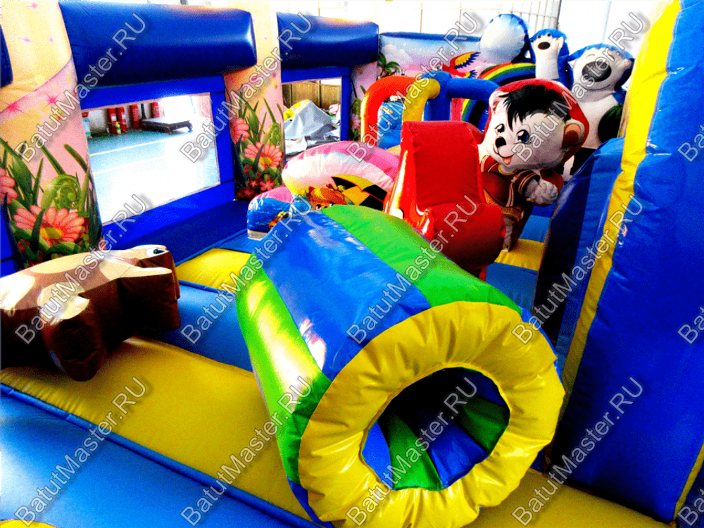 Надувной батут "Белый мишка" 7*5*2.7 м