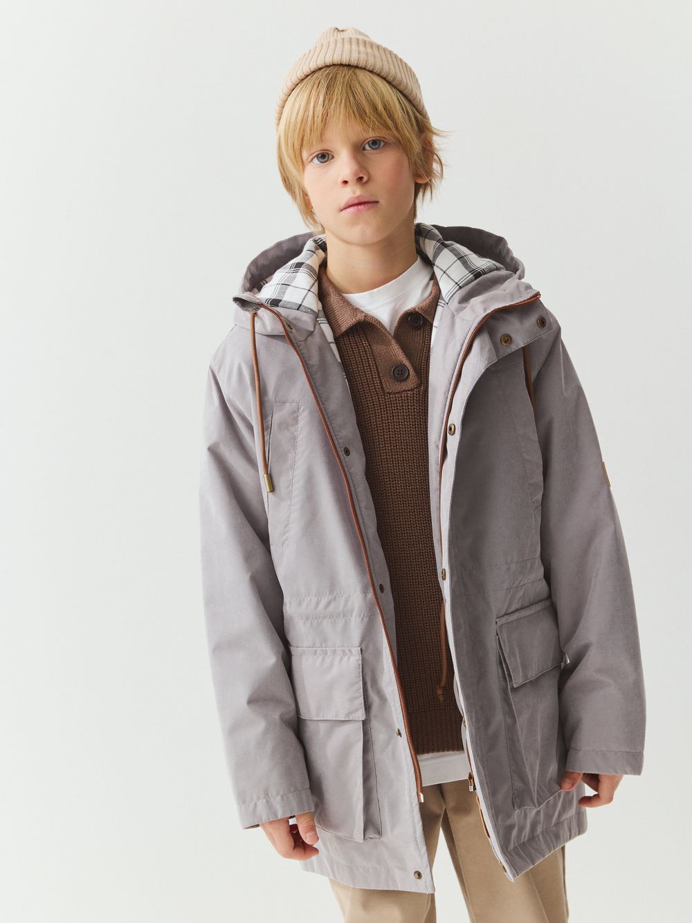 Парка демисезонная "Пепел" 7+