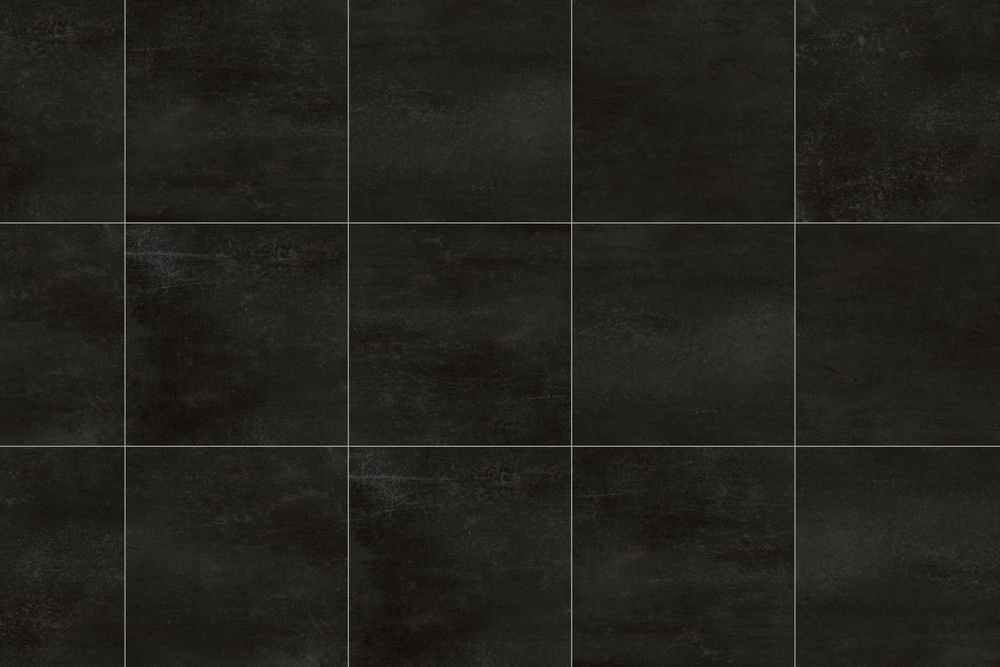 Керамогранит Грани Таганая GRS07-01 Свинцовый / plumb цемент черный, 600х600 мм, матовая