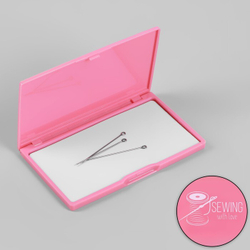Игольница-магнит прямоугольная, 11*6,5см, ярко розовый, АртУзор