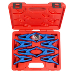 МАСТАК (102-10001C) Набор заглушек для патрубков с металлическими наконечниками, кейс, 8 предметов