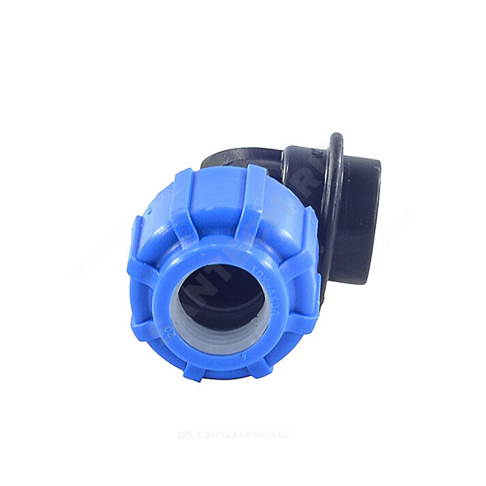 Отвод компрессионный ПЭ Дн 20х1/2"х90гр ВР Ру16 ТПК-АКВА 50022012