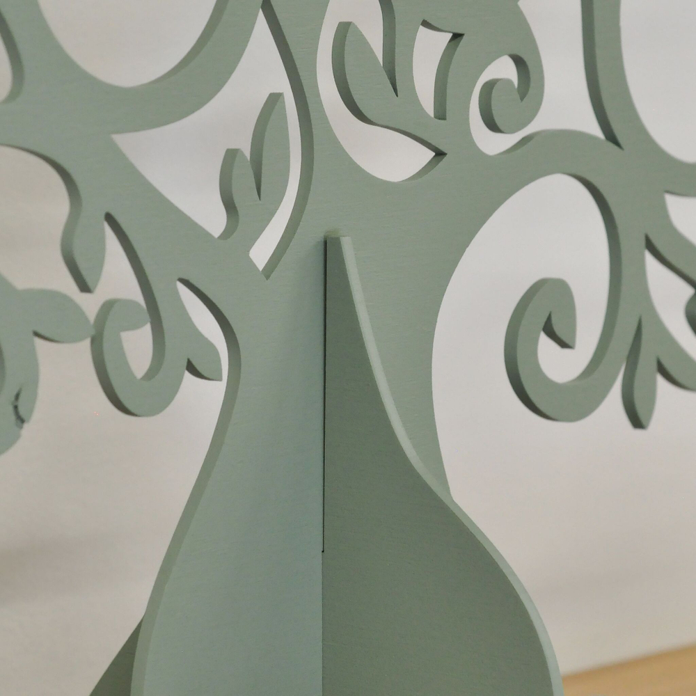 Декоративная елка настольная, новогодняя из фанеры, эвкалипт