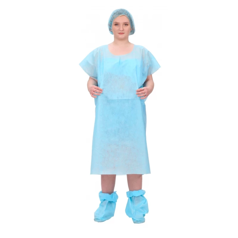 Рубашка для роженицы Новисет спанбонд нестерильная 25 г/м2 размер 54-56 10 шт без рукава