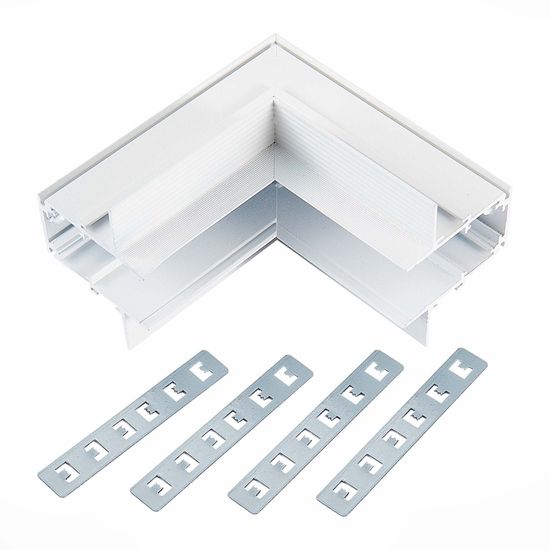 ST007.549.00 Внутренний угол-соединитель для встраиваемого магнитного шинопровода ST-Luce Белый SKYLINE 48