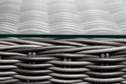 "Амароне" обеденная группа из искусственного ротанга на 6 персон, цвет графит