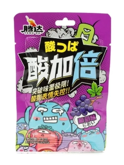 Кислая и освежающая карамель Виноград 24 г * 20 шт