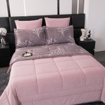 Комплект постельного белья на резинке Сатин Velouria Luxe с Одеялом VLR006