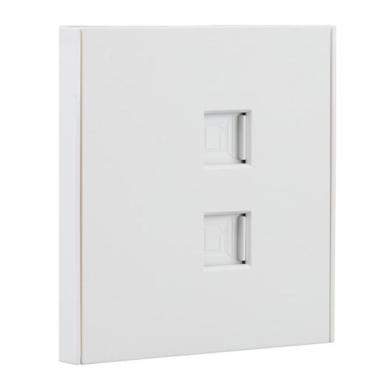 Розетка STRONG компьютерная двойная RJ45+RJ45 кат6 с/у жемчуг KRANZ