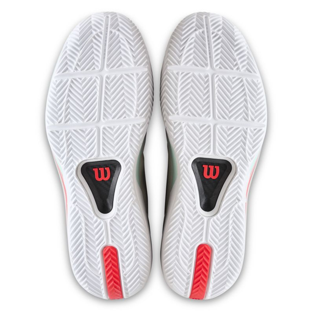 Теннисные кроссовки Wilson Rush Tour 5 Clay - white/bay/fiery core