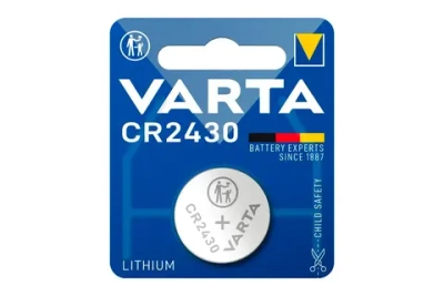 Батарейка Varta Lithium Coin CR2430 , 290 mAh , ( 1 ) шт. в блистере, 06430101401