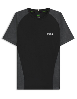 Мужская теннисная футболка BOSS MatchМяч TOC Slim-Fit - black