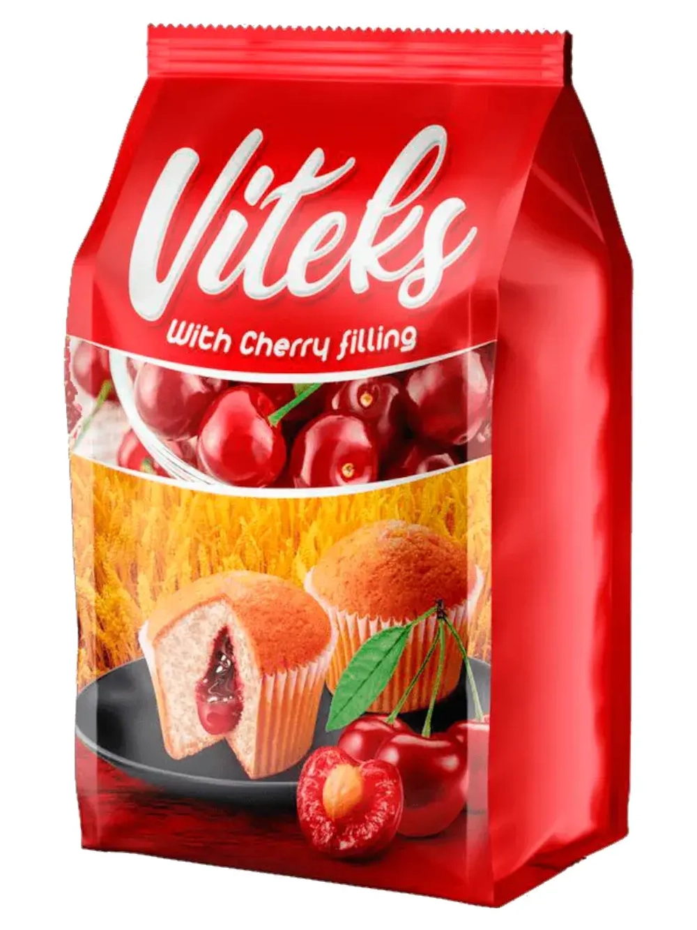 Кексы с Вишневой начинкой Витекс 260 г