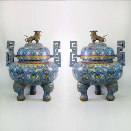 Винтаж: Китайские напольные монументальные вазы