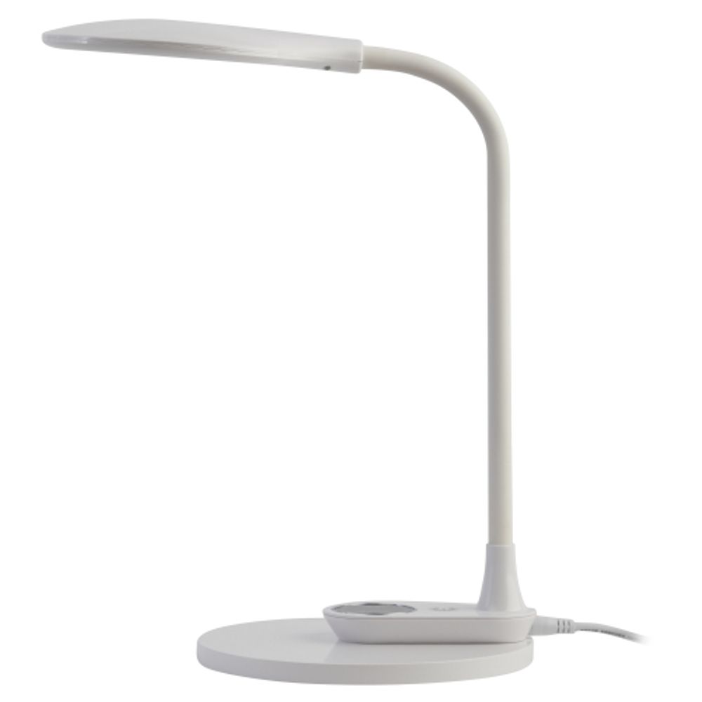 Настольный светильник ЭРА NLED-498-10W-W светодиодный со съемным основанием белый