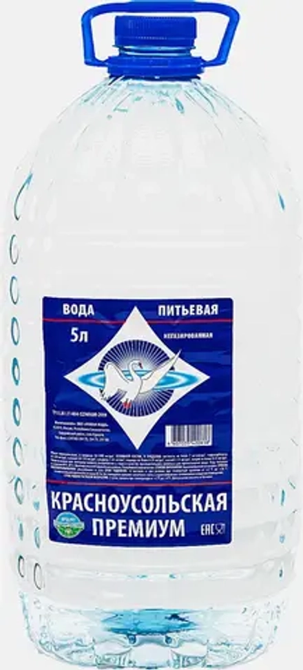 Вода Красноусольская премиум питьевая негазированная 5л