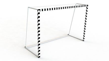 Ворота минифутбольные без сетки 2х3х1 м. на колёсиках