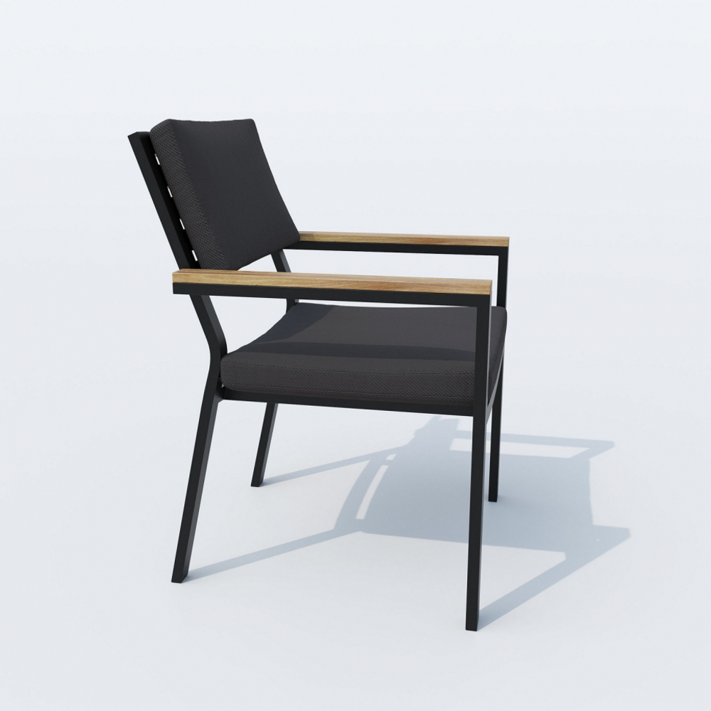 Стул Ideal Patio БОНТА антрацит - каркас карбон