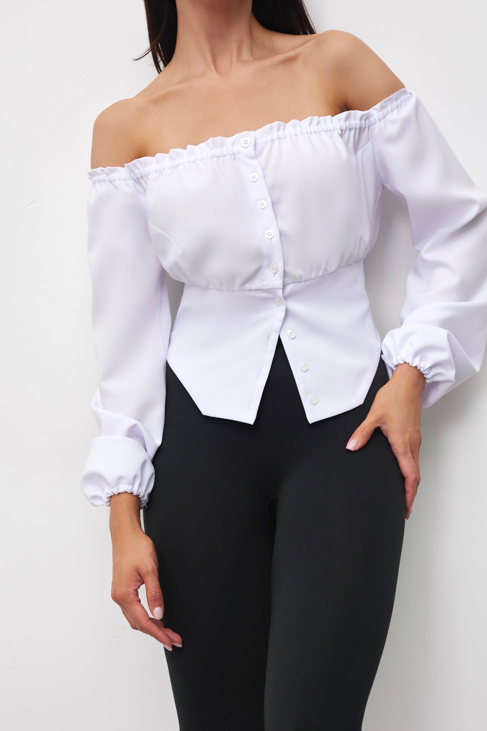 Блуза приталенная