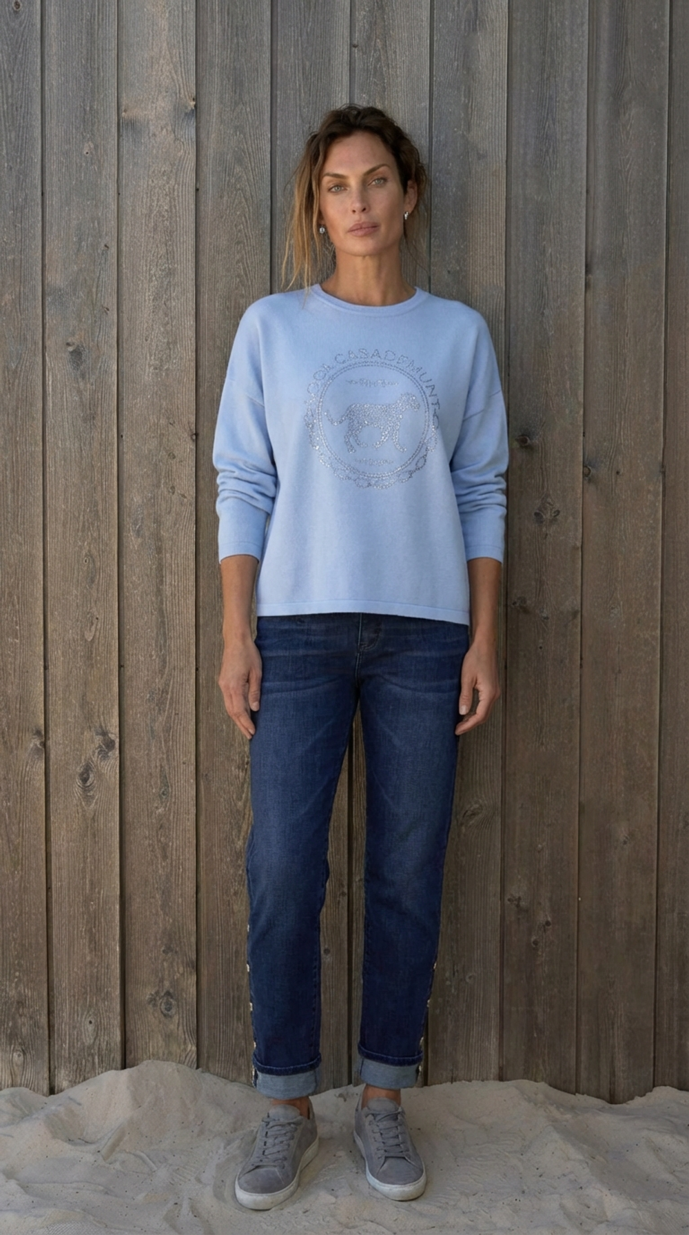 Джемпер LeoUgo голубой