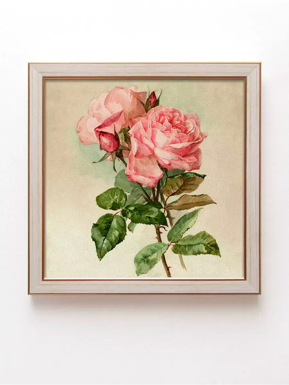 Картины на стену интерьерная на холсте 4 шт, 23*23 см