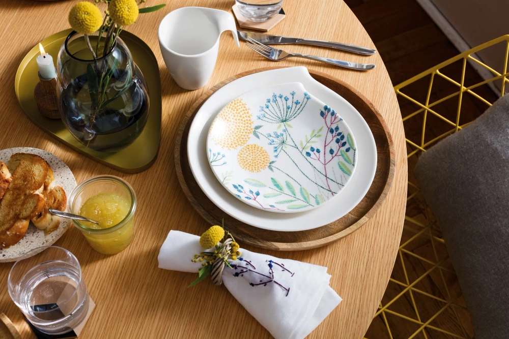 Villeroy & Boch Набор для завтрака Flow на 2 персоны 10-3420-2640 + 10-3420-9651 + 10-3420-3810