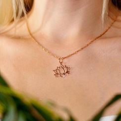 Лотос подвеска из золота