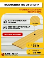 Накладка противоскользящая резиновая на ступени, 25 метров
