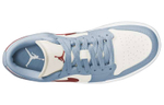 Кроссовки Jordan Air Jordan 1 Low Blue Grey Dune Red (Женская размерная сетка)