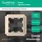 ATLASDESIGN ANTIQUE 1-постовая РАМКА, ПЕСОЧНЫЙ