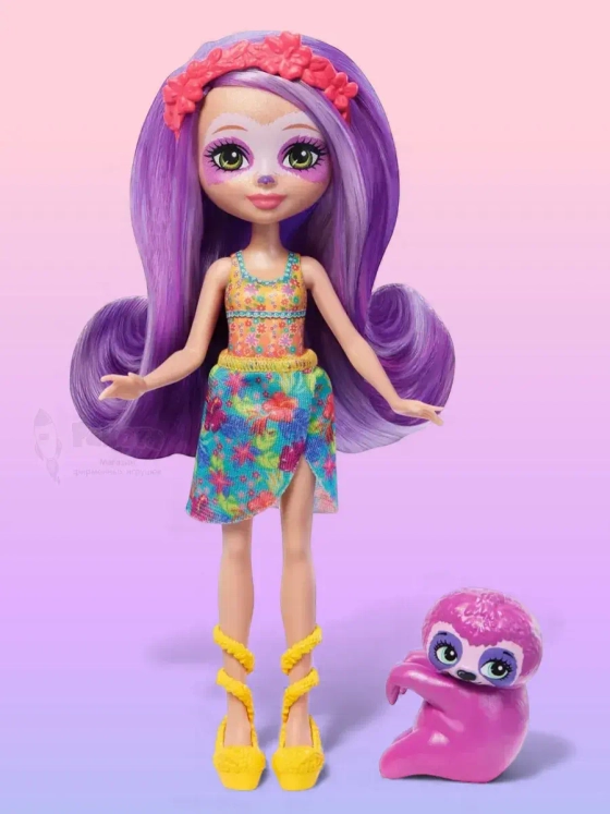 Набор Энчантималс Ленивец Сабиндра и Хэнг HRX82