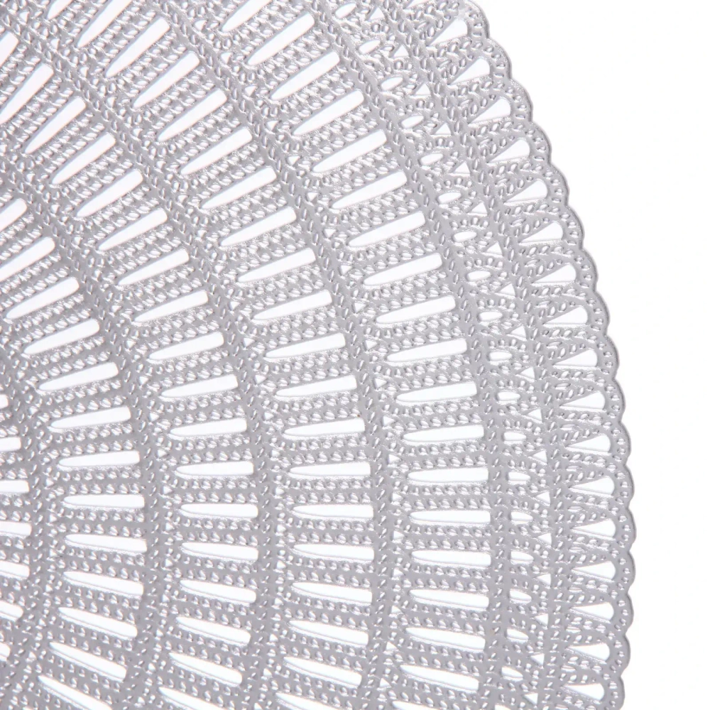 Салфетка на стол 38см «Ариадна», цвет серебро