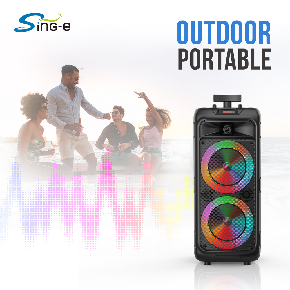 Напольная колонка BT Speaker ZQS-8211 (8"х2/40W) BT+ Караоке