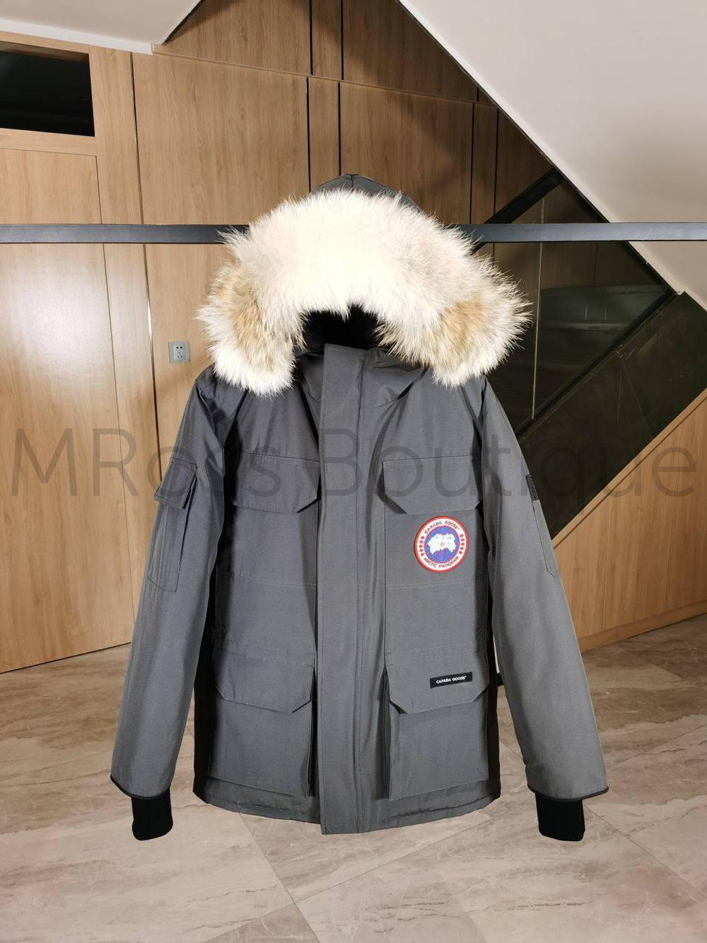 Серая пуховая парка Expedition Canada Goose премиум класса