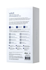 Синяя анальная вибровтулка OPlay Wave с пультом ДУ - 15,5 см.