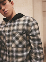 Рубашка с капюшоном для мальчика Next 904-815, Черный, Серый