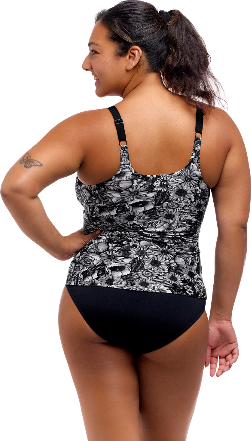 Купальник FUNKITA с поддержкой Nights Rose (Scoop Neck Tankini Top & Brief)