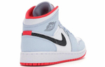 Кроссовки Jordan Air Jordan 1 Mid Half Blue Polka Dot Swoosh GS (Подростковая размерная сетка)