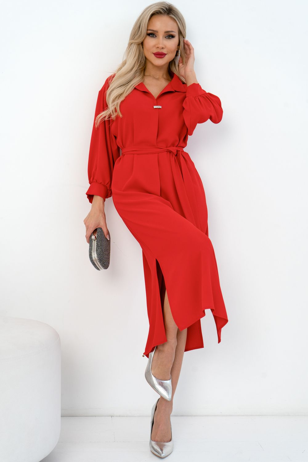 Платье Самира (красный) Р11-2010/2 Nikol (Акция)