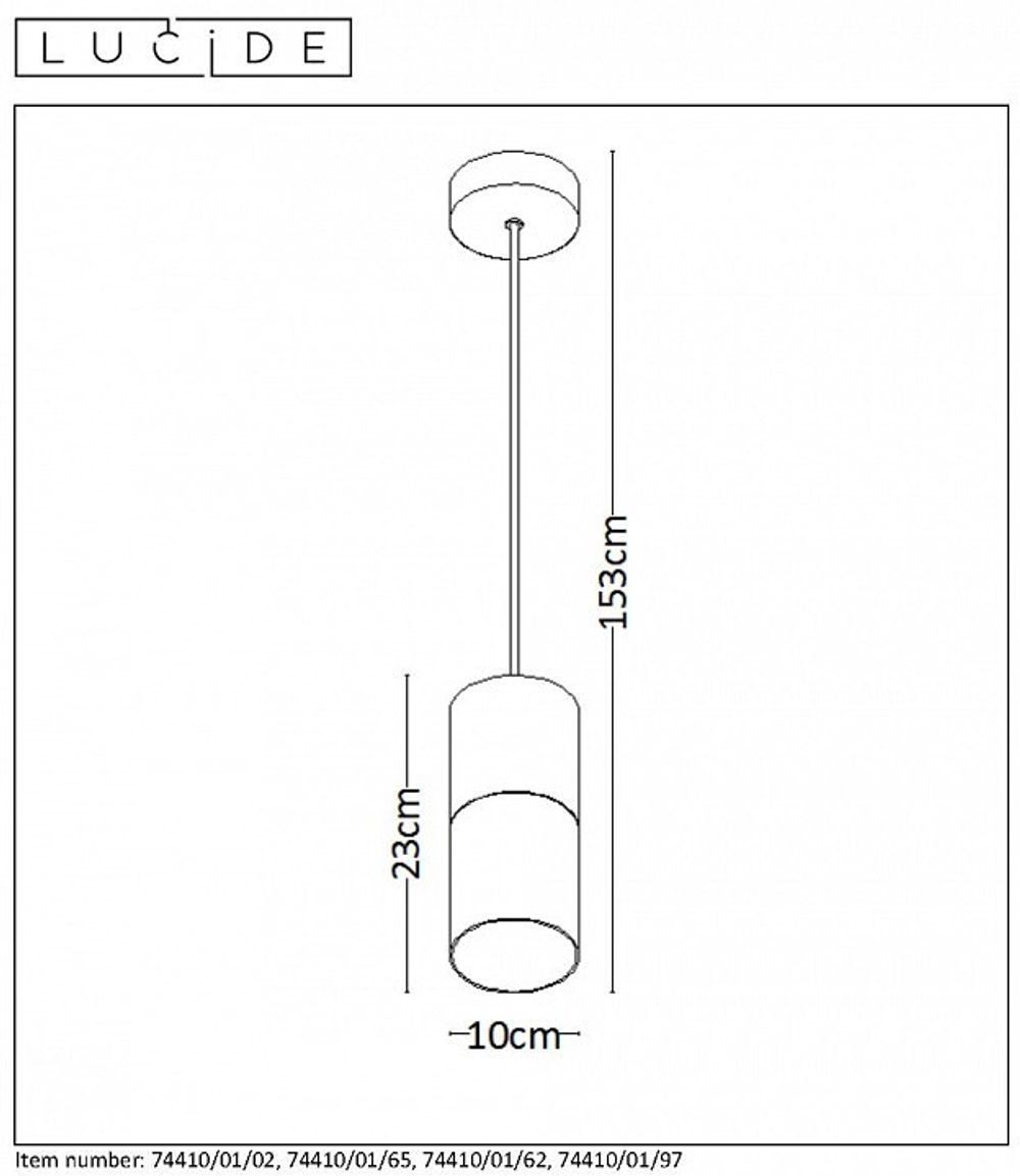Подвесной светильник Lucide Zino 74410/01/02