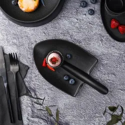 Блюдо "Лопата" 24*13*4 см черное Black Raw Stellar P.L. Proff Cuisine [1]