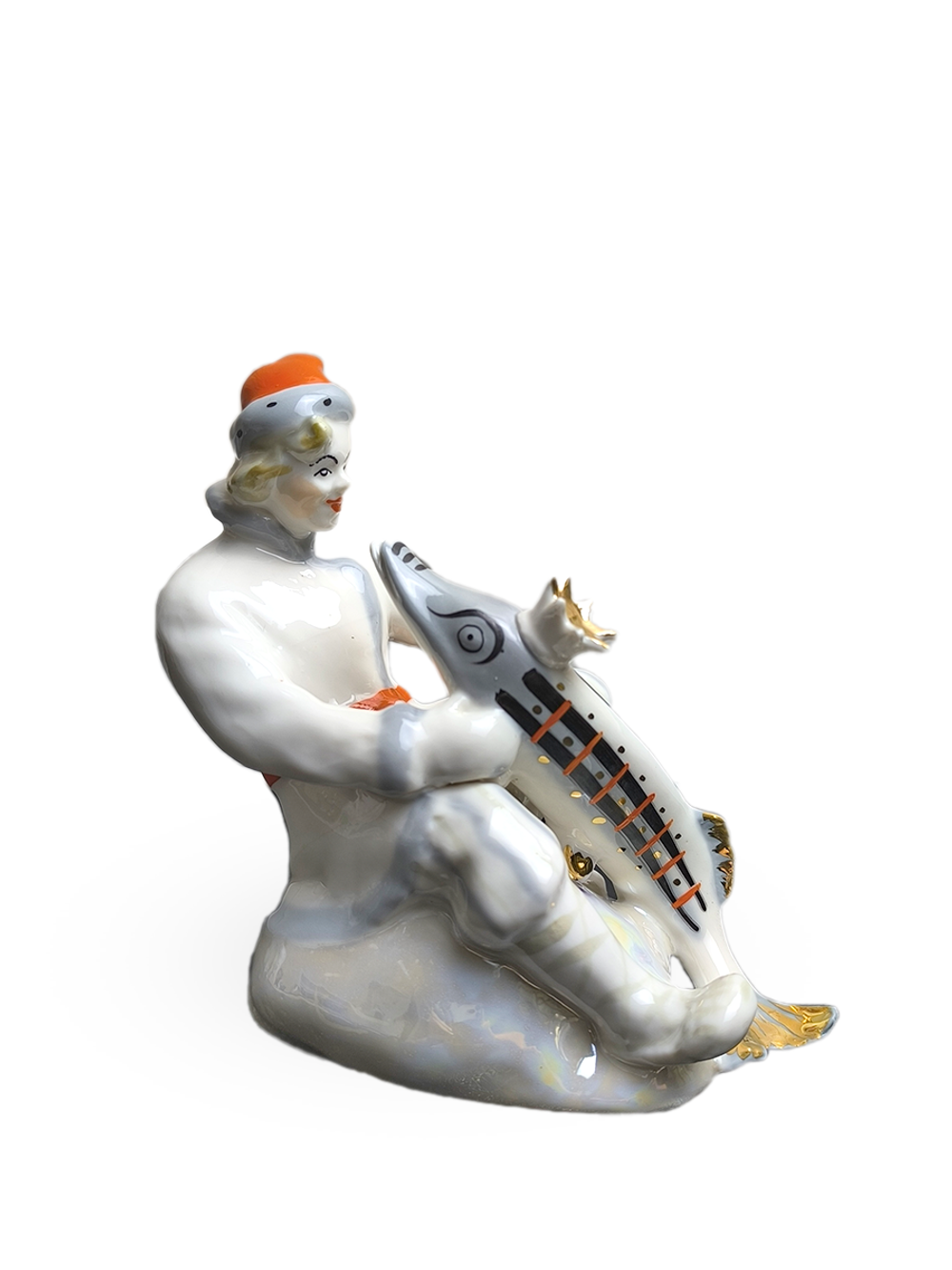 Статуэтка "Емеля со щукой" ("По щучьему велению") ЛЗФИ