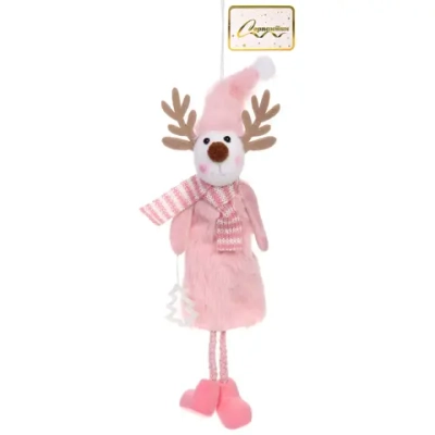 Подвеска «Олененок - Милые ботиночки» 27 см, Розовый