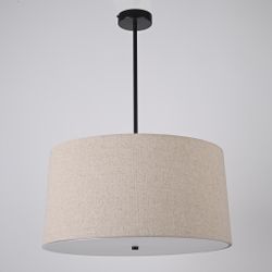 Подвесной светильник RH ROUND Linen Shade Pendant